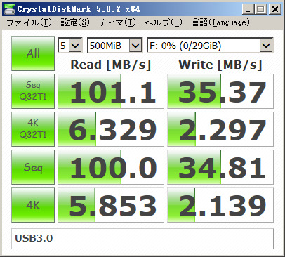 SanDisk Ultra Fit USB3.0 32GB - USB3.0 接続