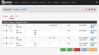 pfsense block smb